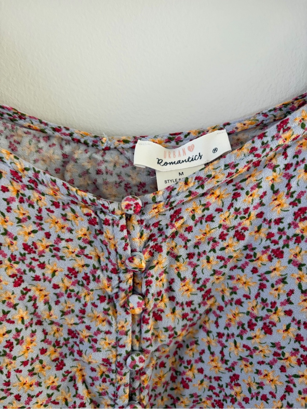 Floral Button-Front Top - Picture 2 of 3